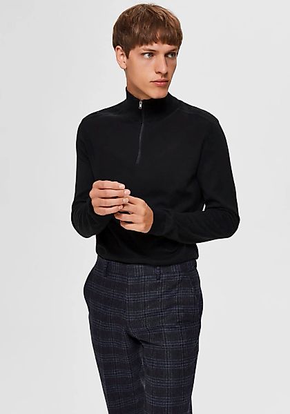 SELECTED Troyer "SLHBERG HALF ZIP CARDIGAN NOOS" Baumwolle, regular fit günstig online kaufen