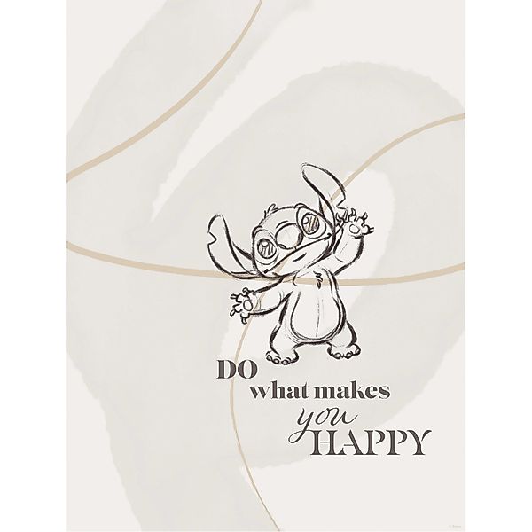 Komar Wandbild Disney Lilo and Stitch Do What Makes You Happy 30 cm x 40 cm günstig online kaufen