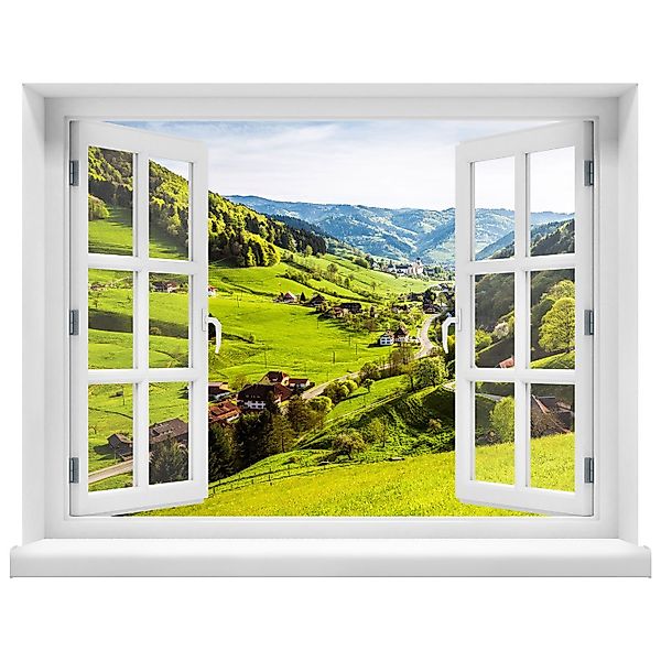 WallSpirit Wandsticker "Fensterblick mit Aussicht", Selbstklebend, günstig online kaufen