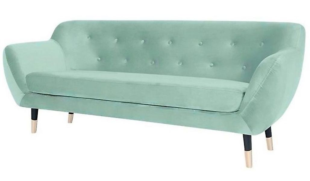 Xlmoebel Sofa Dreisitzer Chesterfield-Sofa in Türkis aus Stoff für das Wohn günstig online kaufen