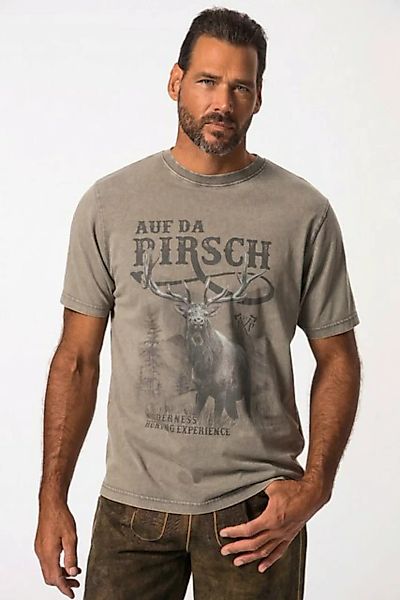 JP1880 T-Shirt T-Shirt Tracht Halbarm großer Print Vintage Look günstig online kaufen