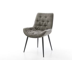 DELIFE Polsterstuhl Taimi-Flex, 4-Fuß konisch Schwarz günstig online kaufen