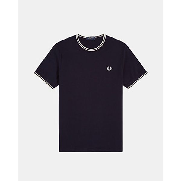 Fred Perry M1588 Twin Tipped T Shirt Schwarz - Größe M günstig online kaufen