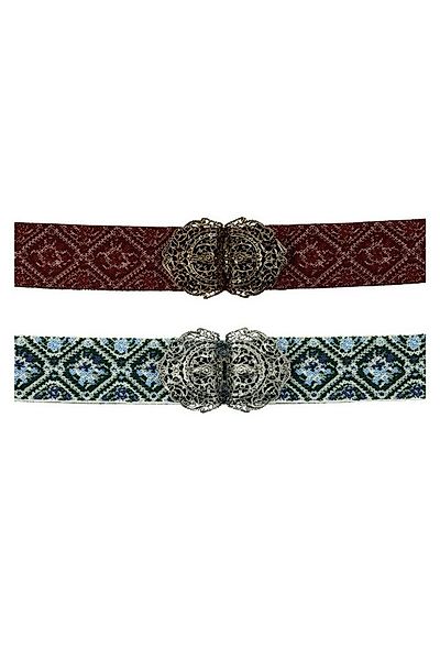 Herbert Hahn Ledergürtel Stretchgürtel Damen - SOMMERLUST - bordeaux, dunke günstig online kaufen