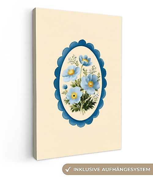 OneMillionCanvasses® Leinwandbild Liste - Blumen - günstig online kaufen