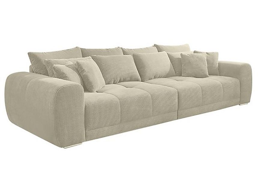 luma-home Big-Sofa 15173, XXL-Couch 306x134 cm mit Federkernpolsterung, vie günstig online kaufen