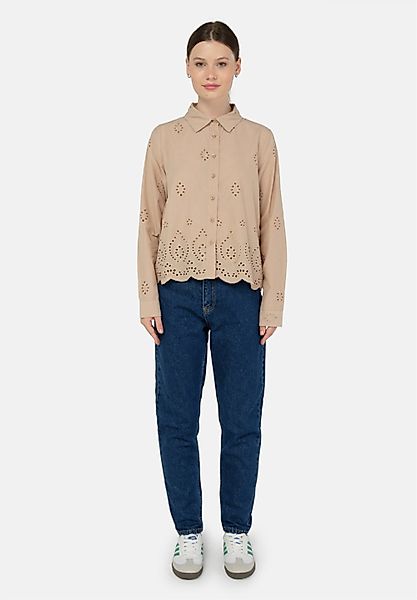 freshlions Klassische Bluse "Kate", (1 tlg.), mit luftigem Lochmuster günstig online kaufen