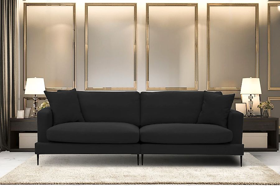 Home affaire Big-Sofa "Cozy elegantes Designsofa, Maße B/T/H: 252/97/80 cm" günstig online kaufen