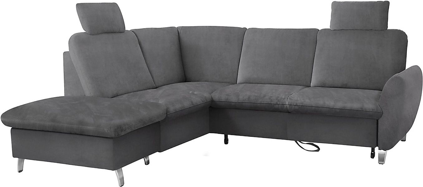 sit&more Ecksofa »Daytona L-Form«, mit Federkern, zwei Kopfstützen und wahl günstig online kaufen