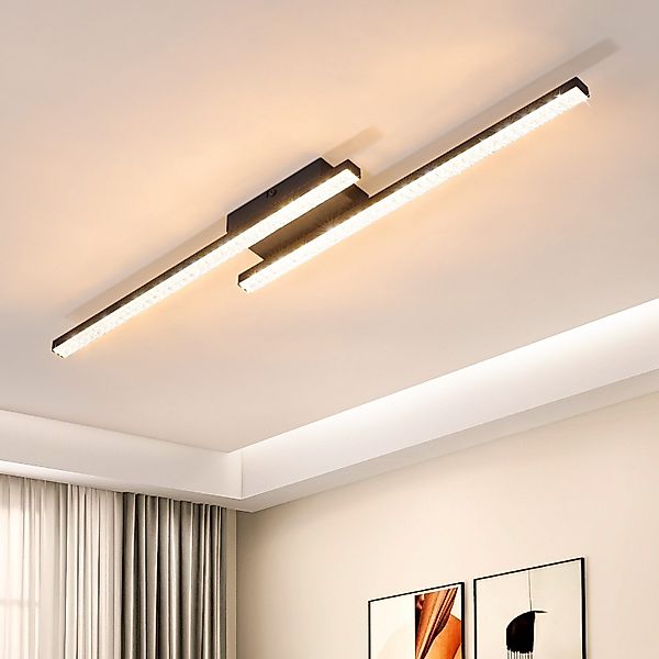 ZMH LED Deckenleuchte Wohnzimmer 12W Schwarz günstig online kaufen