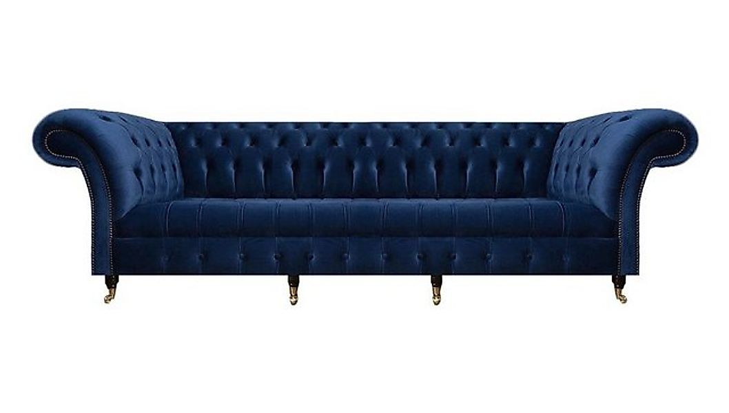 Xlmoebel Sofa Luxuriöses Chesterfield Polstermöbel in Blau für das Wohnzimm günstig online kaufen