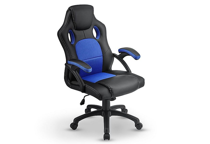 Juskys Gaming-Stuhl Montreal, Ergonomisch geformte Sitzfläche, Rückenlehne günstig online kaufen