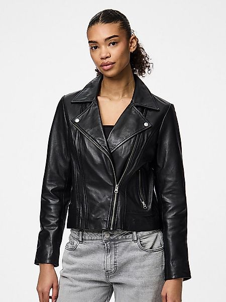 pieces Lederjacke PCSUSSE LEATHER JACKET NOOS aus weichem Lammleder günstig online kaufen