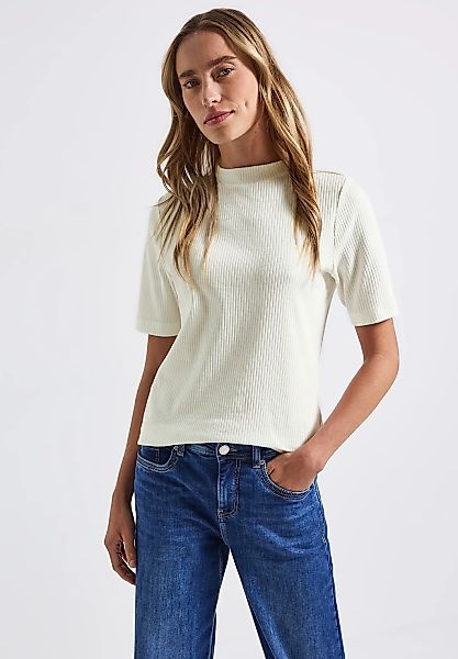 STREET ONE T-Shirt, aus Baumwolle mit Stretchante günstig online kaufen