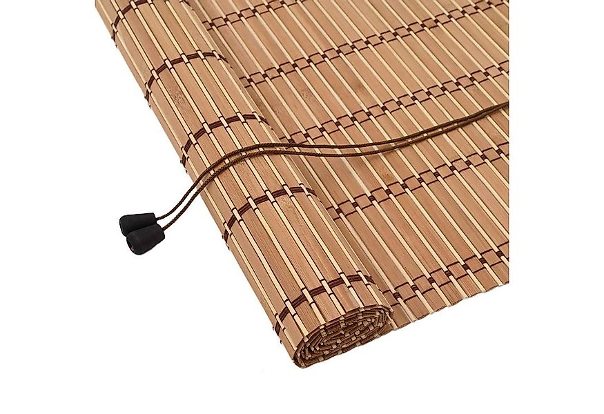 Rollo Rollo mit Vorhängen Natur 140 x 160 cm Bambus, vidaXL günstig online kaufen