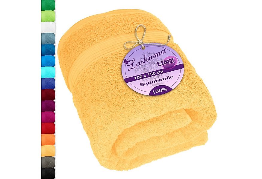 Lashuma Badetuch - Badehandtuch Linz, Frottee (1-St), Einfarbiges Badetuch günstig online kaufen