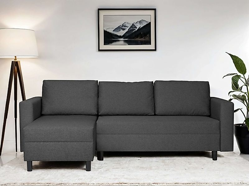 Home affaire Ecksofa »GLENOE Schlafsofa mit Bettkasten, Recamiere beidseiti günstig online kaufen
