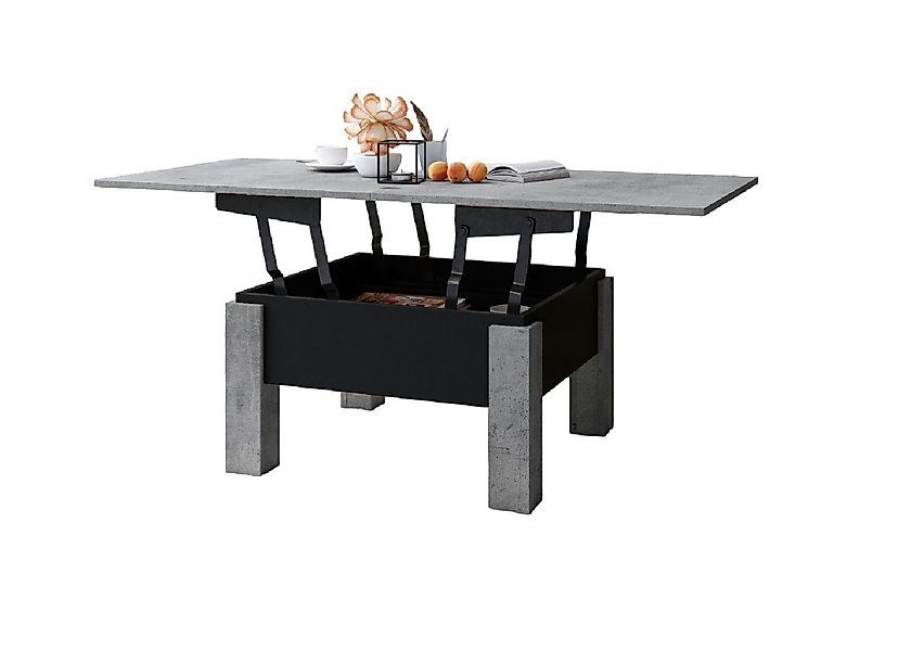 designimpex Couchtisch Design Oslo Tisch höhenverstellbar günstig online kaufen