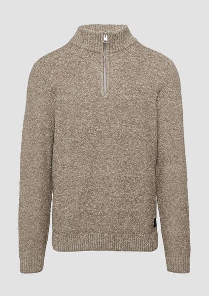 s.Oliver Longpullover Strickpullover Pullover mit Troyer-Kragen günstig online kaufen