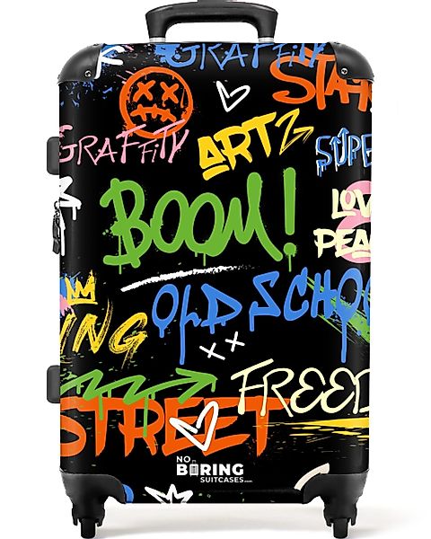 NoBoringSuitcases.com© Hartschalen-Trolley Abstraktes Graffiti-Kunstwerk mi günstig online kaufen