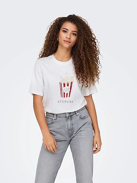 ONLY Kurzarmshirt "ONLBURST LIFE S/S POPCORN TOP BOX JRS" günstig online kaufen