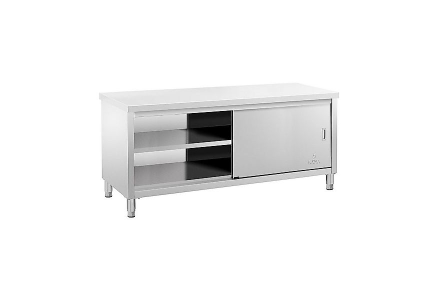 Royal Catering Arbeitstisch 200 x 70 cm Arbeitsschrank Edelstahltisch Schie günstig online kaufen