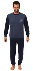 Normann Pyjama Herren Frottee Pyjama langarm günstig online kaufen