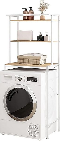 EUGAD Mehrzweckregal, 1-tlg., Waschmaschinenregal, WC Regal, Metall Holzwer günstig online kaufen