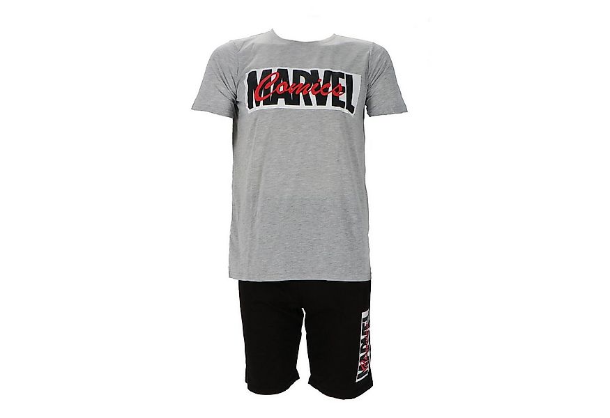 MARVEL Pyjama für Herren mit kurzen Ärmeln und Shorts - Schlafanzug (1x Tsh günstig online kaufen
