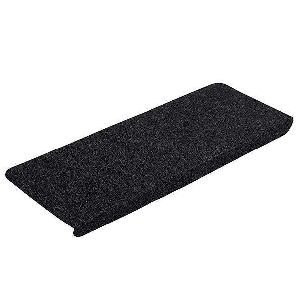 vidaXL Stufenmatte, Treppenmatten Selbstklebend 15 Stk. 65x24,5x3,5 cm Schw günstig online kaufen