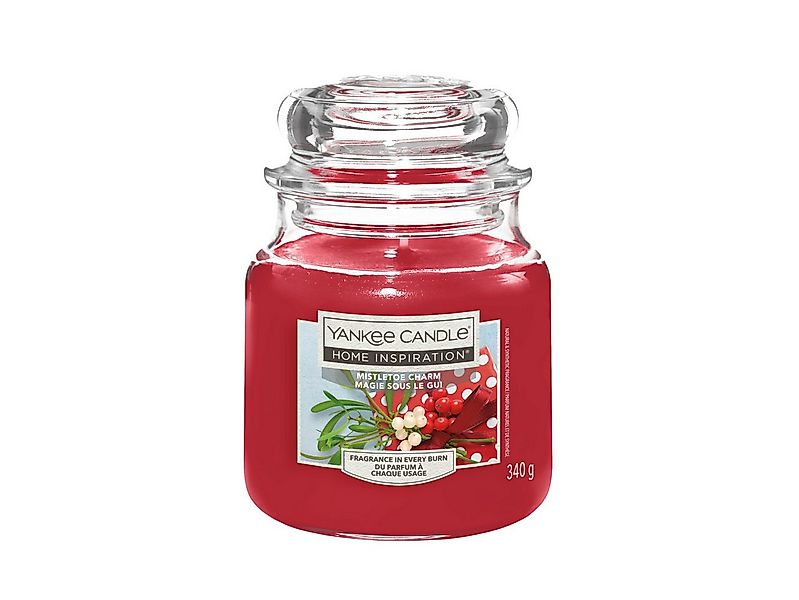 Yankee Candle Duftkerze Yankee Candle Duftkerze Mittleres Glas Mistletoe günstig online kaufen