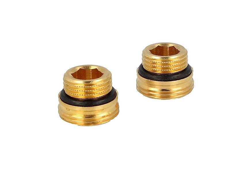 tecuro Heizkörper 2-er Set Übergangsnippel für Hahnblock 3/4 x 1/2 Zoll - s günstig online kaufen