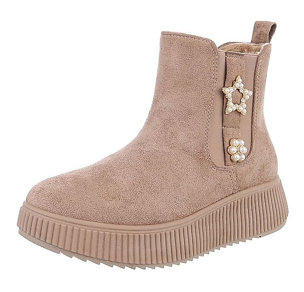 Ital-Design Eleganter Ankle-Boot mit Dekoration und hohem Tragekomfort Plat günstig online kaufen