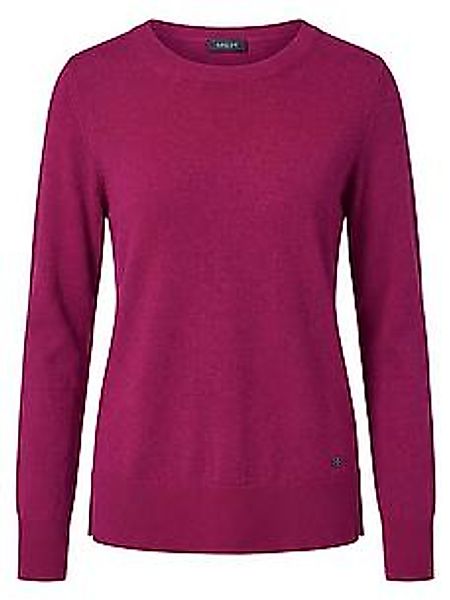 Rundhals-Pullover 1/1-Raglanarm und Kaschmir BASLER pink günstig online kaufen
