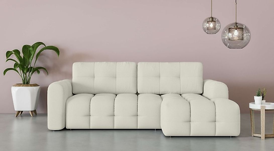 INOSIGN Ecksofa »Manilla, wahlweise mit Bettfunktion, B/T/H 265/170/91 cm«, günstig online kaufen