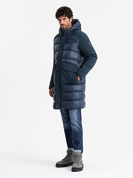 OMBRE Winterjacke Lange Steppjacke für Herren günstig online kaufen