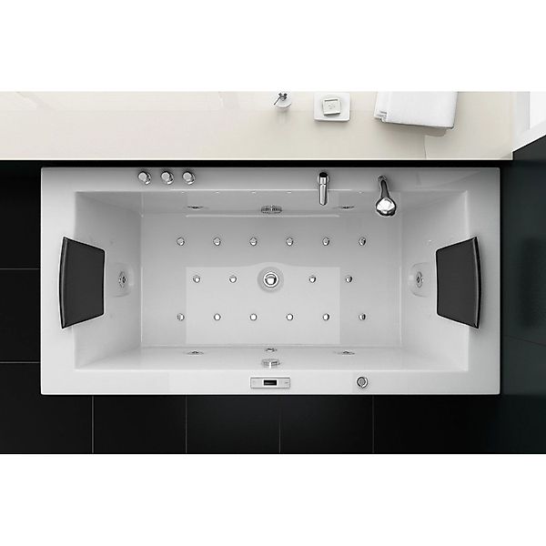 Jet-Line Whirlpool Villa Eugenie Weiß für 2 Personen mit Heizung und Unterw günstig online kaufen