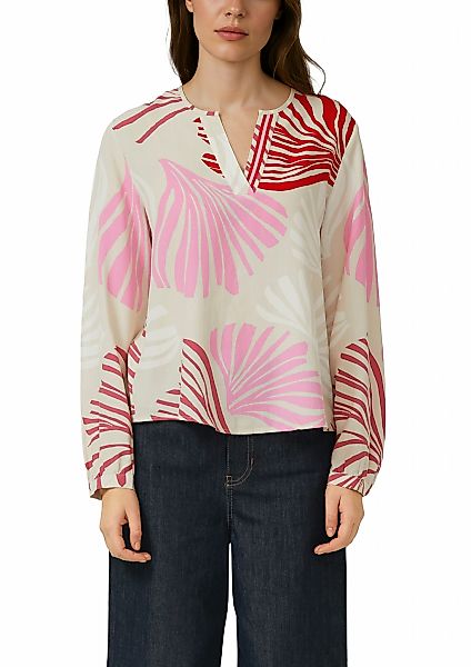 s.Oliver BLACK LABEL Langarmbluse mit floralem Muster günstig online kaufen
