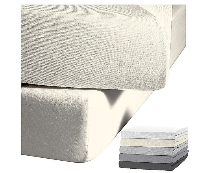 JACK Spannbettlaken JACK by Kaeppel Spannbetttuch Uni Einfarbig, Biber, Gum günstig online kaufen