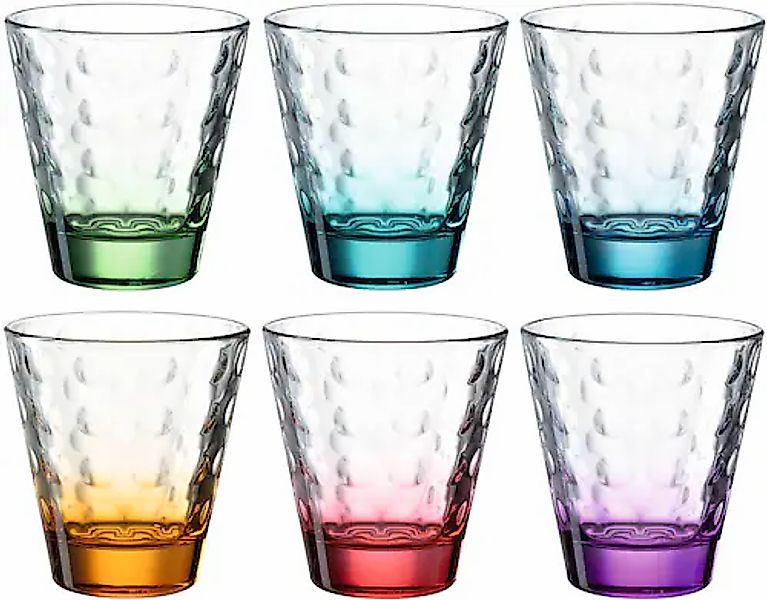 LEONARDO Gläser-Set »OPTIC«, (Set, 6 tlg.), 215 ml, 6-teilig günstig online kaufen