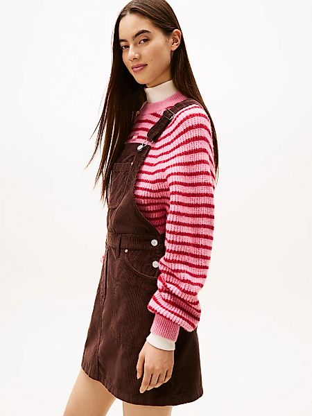 Tommy Jeans Latzkleid "TJW SCRIPT CORD DUNGAREES DRESS", aus angenehmer Cor günstig online kaufen