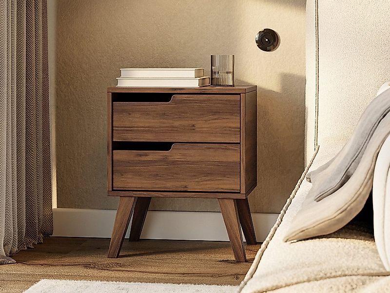 Beautysofa Nachttisch NOREL modernes Design mit zwei Schubladen (erhältlich günstig online kaufen
