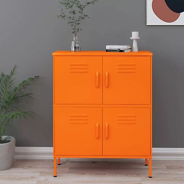 vidaXL Aktenschrank Lagerschrank Orange 80x35x101,5 cm Stahl günstig online kaufen