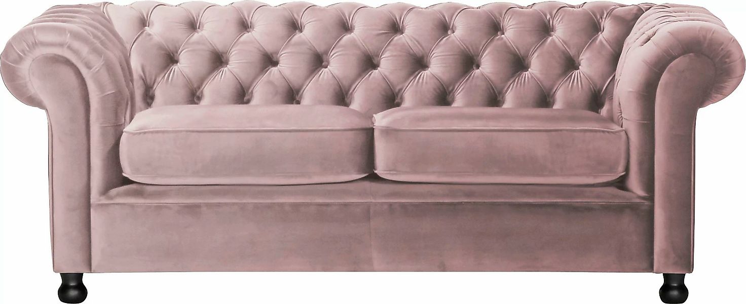 Home affaire Chesterfield-Sofa "Chesterfield Home 3-Sitzer B/T/H: 192/87/75 günstig online kaufen