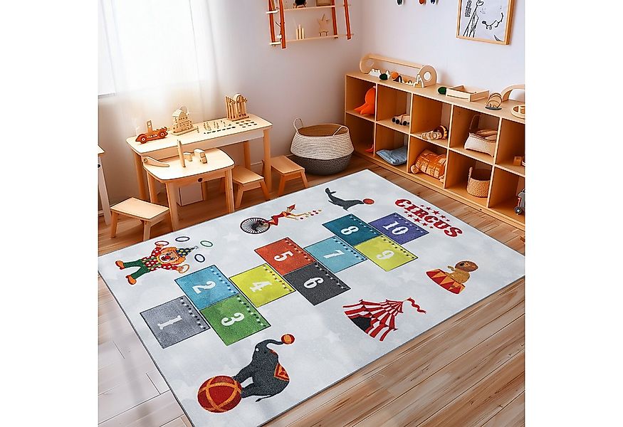 Carpettex Kinderteppich Himmel und Hölle, Rechteckig, Höhe: 7 mm, Teppich K günstig online kaufen