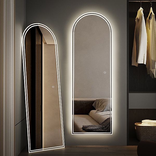 WDWRITTI Ganzkörperspiegel mit beleuchtung Spiegel Led günstig online kaufen