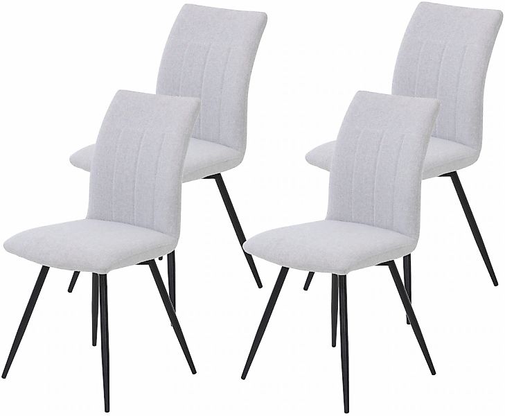 HELA Drehstuhl "Vierfußstuhl RIO", (Set), 4 St., Webstoff, Esszimmerstuhl, günstig online kaufen