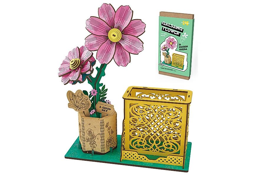Esun 3D-Puzzle 3D Puzzle Holz, DIY-Blume Aus Holz, Modellbausätze Für Blume günstig online kaufen