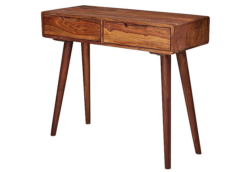 KADIMA DESIGN Konsolentisch Konsolentisch 90x76x36cm Massivholz mit Schubla günstig online kaufen