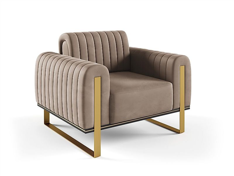 Fun Möbel Sessel Designersessel VALERIE in Stoff Elisa Velvet (Auch im 3-2- günstig online kaufen